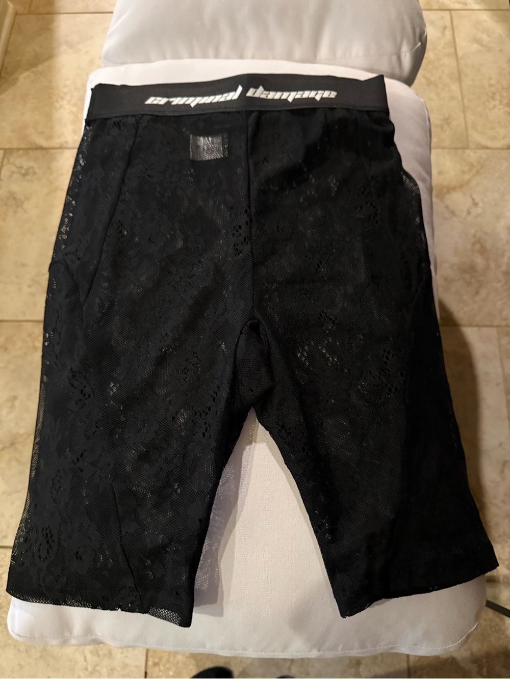 Black Mesh Performance Shorts